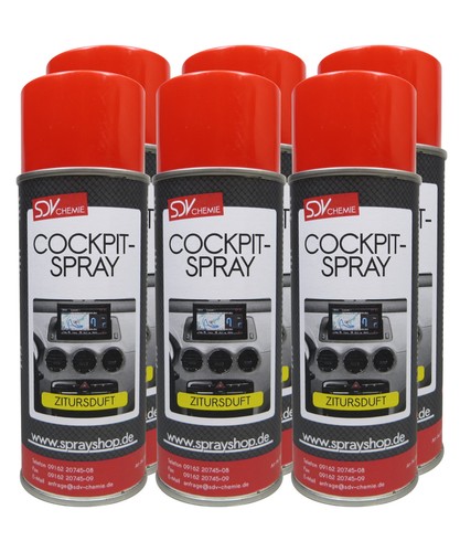 Cockpitspray zitrusduft - zitrusduft, 6x